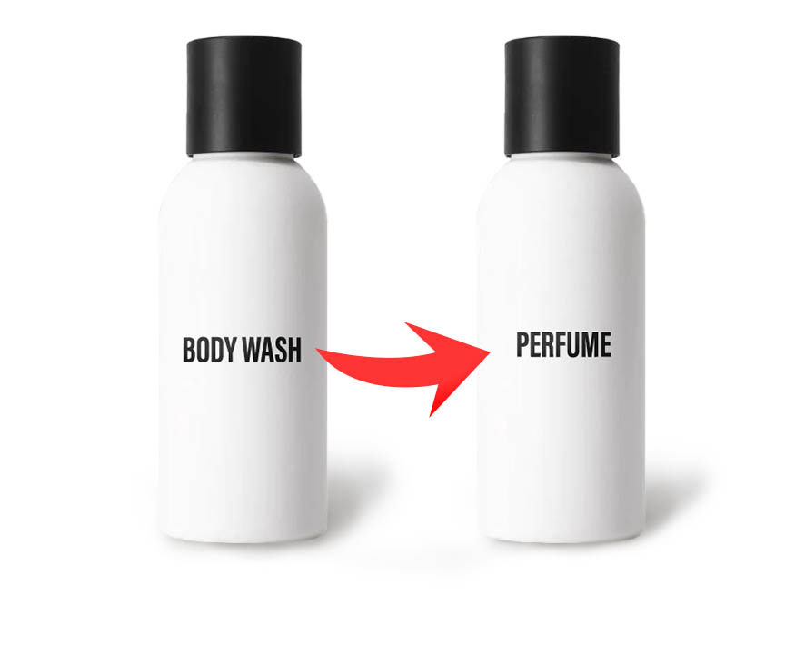 How to turn body wash into perfume?