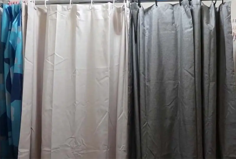 Which Side of a Fabric Shower Curtain Liner Faces Out